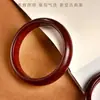 Pulseira Natural de Madeira de Pêssego Coração Vermelho Taishan Guifei Pulseira Original de Madeira Exquisitamente Esculpida Estilo Feminino Pulseira Segura Pulseira Mais Vendida Presente