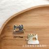 8090 termo divertido nostálgico gramófono máquina de coser fabricación DIY llavero de aleación pendientes colgante accesorios