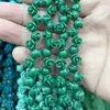 8mm Pó de Concha Prensado Flor Rosa 3D Contas Flor Rosa Prensadas e Esculpidas Contas Soltas Pulseira DIY Colar Acessórios Materiais Atacado