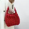 Tela de hilo islandés extra gruesa transfronteriza para bolsa de algodón rellena en el centro DIY para tejer a mano bolso de mano de moda estilo coreano hecho en casa bolso bandolera
