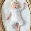 Ropa de Bebé Verano Fina Pijamas para Recién Nacidos Ropa Refrigerante para Bebés Mono de Verano de Manga Corta Seda Hielo