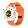 Adecuado para correas de Apple Watch, Correa de silicona de un solo color con hebilla inversa tejida, Pulsera de repuesto, Venta directa de fábrica