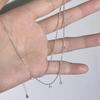 Collar con Borla de Gota de Agua para Mujer Lujo Ligero Cadena de Bolas de Alta Gama Estilo Frío Ins Nicho Elegante Japonés-Coreano Simple Zirconio Brillante