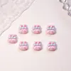 Joias de Arte para Unhas Desenho Animado de Gato Coelho Resina Acessórios Estéreo para Unhas Capa de Celular Cola de Creme Material DIY