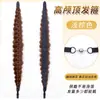 Peluca para Mujer con Cinta Mágica, Diadema Trenzada, Trenza de Espina de Pescado de Corona Alta, Diadema Magnética, Accesorio para el Cabello de Diadema Estilo Coreano