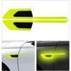 Adesivos decorativos refletivos para carro Sobrancelha da roda Espelho retrovisor Para-lama lateral Tira de para-choque de porta de fibra de carbono Adesivos de aviso para a carroceria do carro