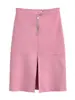 Atacado transfronteiriço de roupas femininas: Estilo europeu e americano, moderno e casual, cor sólida, conjunto de outerwear ajustado + saia midi que afina a silhueta