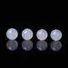 Cuentas Sueltas de Ágata Blanco Natural, Cuentas Redondas Blanco Lechoso Cálido en Varios Tamaños, Joyería de Colgante Hecha a Mano para DIY, Accesorios de Cuentas para Pulseras