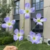 5 cabeças de flores cosmos Monet, flores artificiais, flores falsas para decoração de casamento e casa, atacado