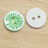 Botones de resina de colores mixtos para decoración de cárdigan de ropa, accesorios para ropa de muñecas DIY, adornos de cuentas, botones de dos agujeros