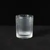 Taza Creativa de Vidrio Transparente para Vela Aromática Estilo Nórdico Taza de Vela con Patrón Adorno Decorativo Simple Ins
