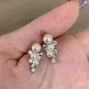 Brincos Longos em Formato de Cacho de Uva com Pérolas, Inspirados em Peças Vintage, com Toque Luxuoso, Acessórios de Orelha de Nicho Estilo Francês Atacado
