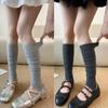 Meias Femininas Largas de Outono e Primavera Estilo Miu Polainas Cinzas com Pé Meias de Cano Longo Meias Femininas Estilo Ballet Meias de Algodão Atacado