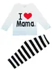 Explosiones ropa infantil niña niña bebé caricatura manga larga ballena ropa de casa traje pijama D13