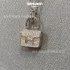 Collar con Colgante H Kangkang con Tachuelas de Diamante Marca Aijia H para Mujer, Versión Alta, Colgante Chapado en Oro Rosa de 18K, Cadena para Clavícula, Nicho Lujo Ligero Ins
