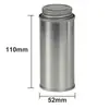 Lata de Granos de Café de 30-80g Lata Redonda de Metal Lata Pequeña Portátil para Café en Polvo y Té Lata de Hierro Sellada con Pegatina Imprimible