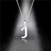 Accesorios explosivos transfronterizos collar de letras de acero inoxidable europeo y americano cadena de clavícula collar simple de 26 letras inglesas para mujer