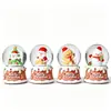 Casa de Biscoito de Natal Criativa Ornamento de Bola de Cristal Brilhante Papai Noel Bola de Vidro Decoração de Mesa Artesanato em Resina