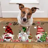 Felpudo Festivo de Navidad para Entrada, Resistente a la Suciedad, Resistente al Desgaste, Fácil de Limpiar, Felpudo para Baño, Absorción Rápida de Agua, Alfombrilla Antideslizante