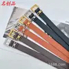 Cinto Feminino de Alta Qualidade 3cm Novo Designer Xiaohongshu Moda Versátil Fivela de Pino Estilo Coreano Tendência