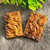 Talla en madera de azufaifo rayo natural de Zhong Kui, un sabio celestial, accesorio DIY para collares, colgantes, dijes para bolsos y artículos decorativos