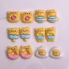 Desenho Animado Estilo Japonês Brilhante Urso Manteiga Resina DIY Presilha de Cabelo Grampo de Cabelo Aplique Capa de Celular Pequeno Acessório