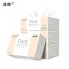 Pañuelo Facial Jierou, 100 Hojas, Pañuelo de 3 Capas, Caja Completa, Papel Higiénico para el Hogar, Pulpa de Madera Virgen, Tipo Extraíble