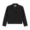 Jaqueta curta cinza cleanfit masculina outono e inverno novo estilo marca trendy americana zíper lapela casual versátil