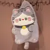 Toalla de Mano Colgante de Gato de Dibujos Animados Abrazable Toalla Pequeña Absorbente Trapo Pañuelo de Mano Bonito para el Hogar Cocina