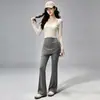 Conjunto de Roupa de Yoga Feminino Outono Novo Top Cruzado de Manga Longa Conjunto Real de Duas Peças Saia Calça Pilates Fitness Esportivo Conjunto de Duas Peças