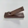 Estuche para Bolígrafos Plegable de Madera de Nogal, Regalo de Negocio, Caja de Almacenamiento para un Solo Bolígrafo, Directo de la Fábrica de Origen, Se Puede Grabar con Logo