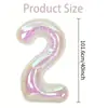 Globos de Colores con Números de 40 pulgadas para Fiestas de Cumpleaños de Niñas y Niños, Bodas y Decoración de Ambiente para el Festival Qixi
