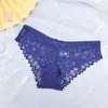 Ropa interior europea y americana de cintura media, diseño de deseo puro, talla grande, comercio exterior, ropa interior triangular, ropa interior de malla de encaje para mujer