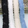Novo 3cm de Largura Preto e Branco Azul Pelo de Vison Pequenos Acessórios de Renda Perfumada DIY Roupa Suéter Sapatos Chapéus Bolsas Fita