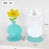 Portanotas de Acrílico Soporte de Foto para Escritorio Flor Linda Señal Soporte de Adorno Pequeño Clip para Fotos