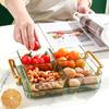 Nuevo plato de fruta nórdico, bandeja para postres, bandeja para fruta, plato para aperitivos, dulces y frutas secas para el hogar, para sala de estar y hotel