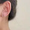 Nuevo estilo piercing oreja plata s925 pendientes de botón gato KT diseño gatita gatito lindo pendientes para estudiante mujer