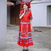 Novos Trajes de Performance Femininos Miao do Terceiro Dia de Março de Guangxi Zhuang Trajes Étnicos Trajes de Dança Tujia Yi