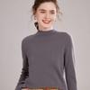 Suéter de Cachemira Listo para Usar de Primera Línea para Mujer Cuello Alto Rizado Suéter de Otoño e Invierno Camisa Base Efecto Adelgazante Top Cálido Nuevo Estilo Otoño e Invierno