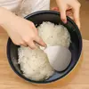 Cuchara para Arroz con Ventosa para Cocina Casera, Cuchara para Arroz para Olla Arrocera, Cuchara para Arroz con Ventosa de Pie Resistente a Altas Temperaturas, Cuchara para Servir Arroz