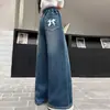 Calças Jeans Wide Leg para Meninas Primavera e Outono 2026 Novas Calças Infantis Modernas Calças Longas de Outono para Meninas Mais Velhas Calças de Corte Reto
