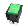 Interruptor basculante verde de 6 pies y 3 posiciones interruptor basculante negro KCD4 lámpara LDE impreso IOII con certificación TUV