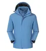 Chaqueta tres en uno con logo personalizado impresa para otoño e invierno, ropa de trabajo corporativa, chaqueta exterior para grupo, abrigo de trabajo al por mayor