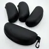 Estuche para Gafas de Sol de Tela Oxford con Cremallera y Gancho Negro para Mayorista, Estuche para Gafas de Sol con Impresión de Logo