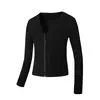 Roupas de Prática de Dança Infantil Suéter de Inverno Casaco Manga Longa com Buraco para Polegar Zíper Cardigan Cachecol Dança Étnica Chinesa Menina