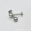 Smtnek F-136 Aleación de Titanio Grado Implante Labio Interno Diente Aretes Stud Pulido de Precisión Resaltado Exclusivo Transfronterizo en Stock