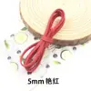 Cuerda de cuero sintético de 5 mm para manualidades, cuerda de cuero, accesorios para zapatos de frijol, tira de cuero, cuerda de terciopelo, fabricantes, accesorios, venta al por mayor