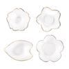Cuenco de Cristal Dorado con Borde Dorado Estilo Japonés Flor de Cerezo Haishiman para Uso en el Hogar, Adecuado para Frutas Secas, Bocadillos, Cuenco Transparente para Salsas, Cuenco para Postres, Vajilla