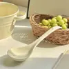 Tigela de porcelana para macarrão caseira, tigela para macarrão de caracol, alto valor estético, tigela grande com colher, tigela de sopa grande de alta capacidade fufu cremoso com duas alças, panela grande de alta qualidade