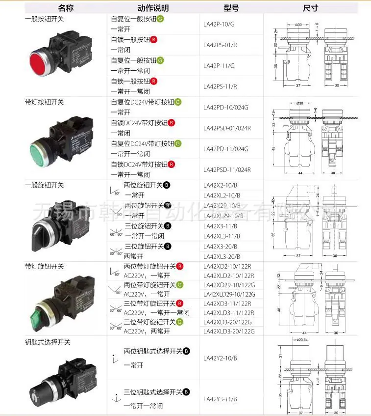 LA42按钮5
